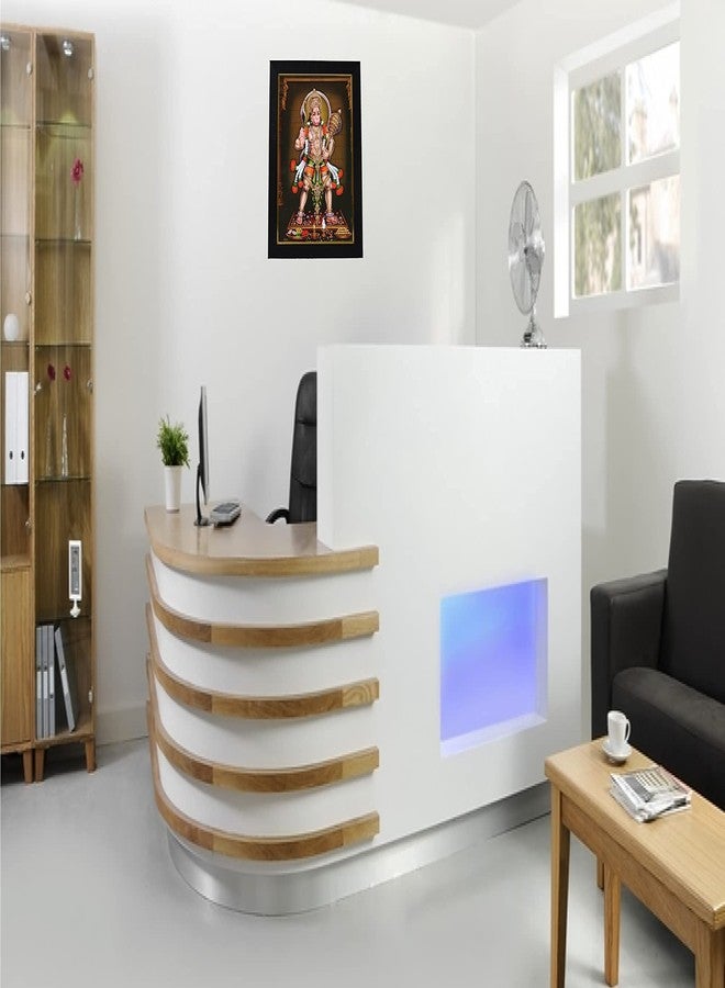 101Temples 101 Temples - Divinity Eternity Spirituality Veera Hanuman God Wooden Photo Frame with Wall Hook, 1 Piece | 10” x 13”, Matt Finish - Image 4